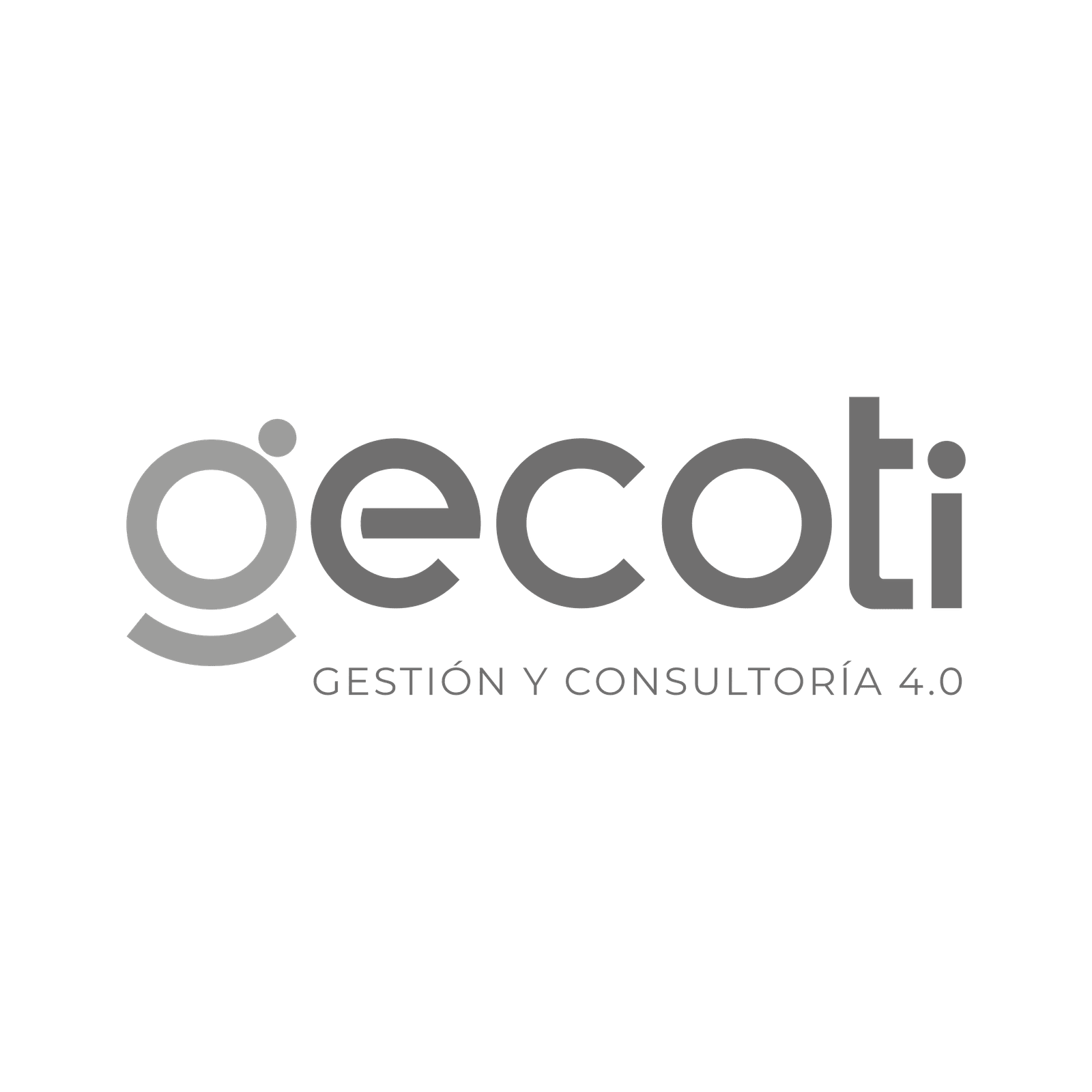 Logo GECOTI en negativo